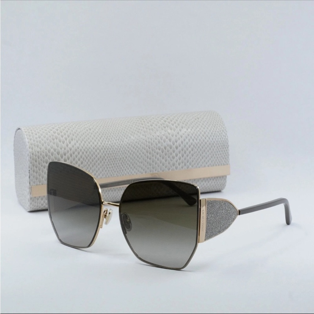 JIMMY CHOO RIVER/S 0763
Gold Mud/Brown 61-16-145
Sunglasses New Authentic